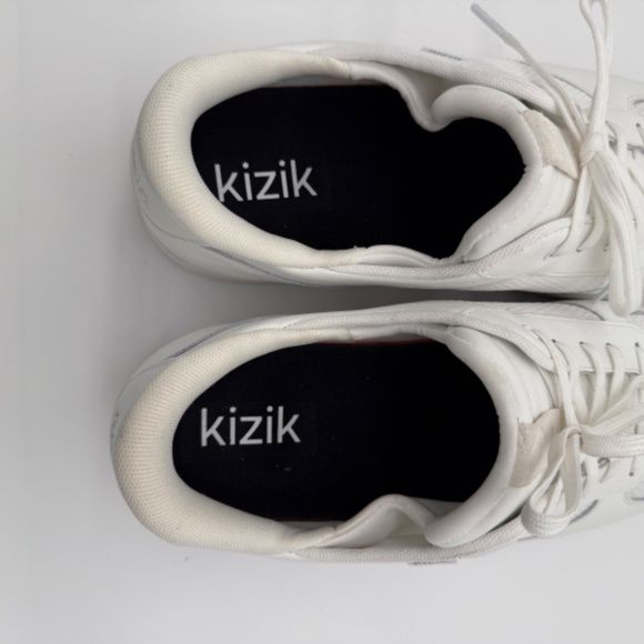 Men's Kizik Oslo Athletic Shoes Size 14 Off-White Bone Slip-On Leather Mesh NWOT - Picture 7 of 9